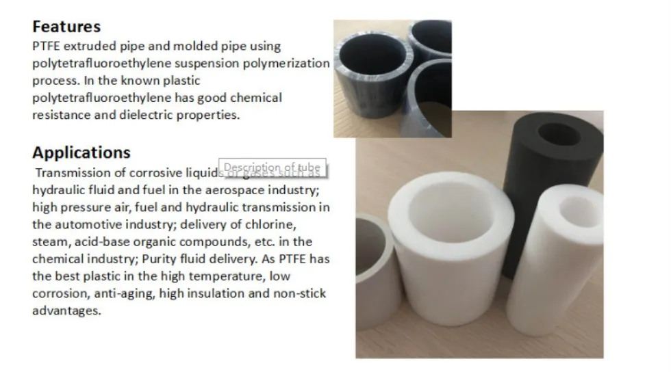 Plastic 100% Virgin PTFE Round Tubes 4mm for Sealing