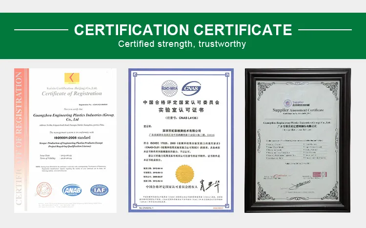 Plastic Peek Plate with Self-Lubricating Properties