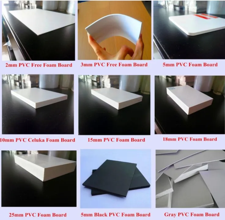 PVC Free Foam Sheet Forex Sheet PVC Celuka Board