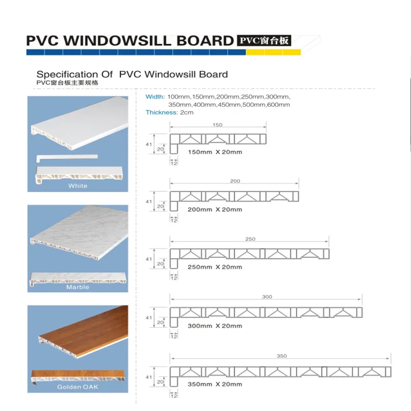 PVC Windowsill Boards/Laminated PVC Windowsill Boards