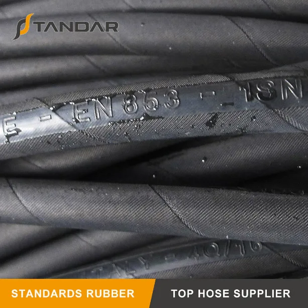 R1AT Wire Braided High Pressure Flexible Hydraulic Rubber Oil Hose