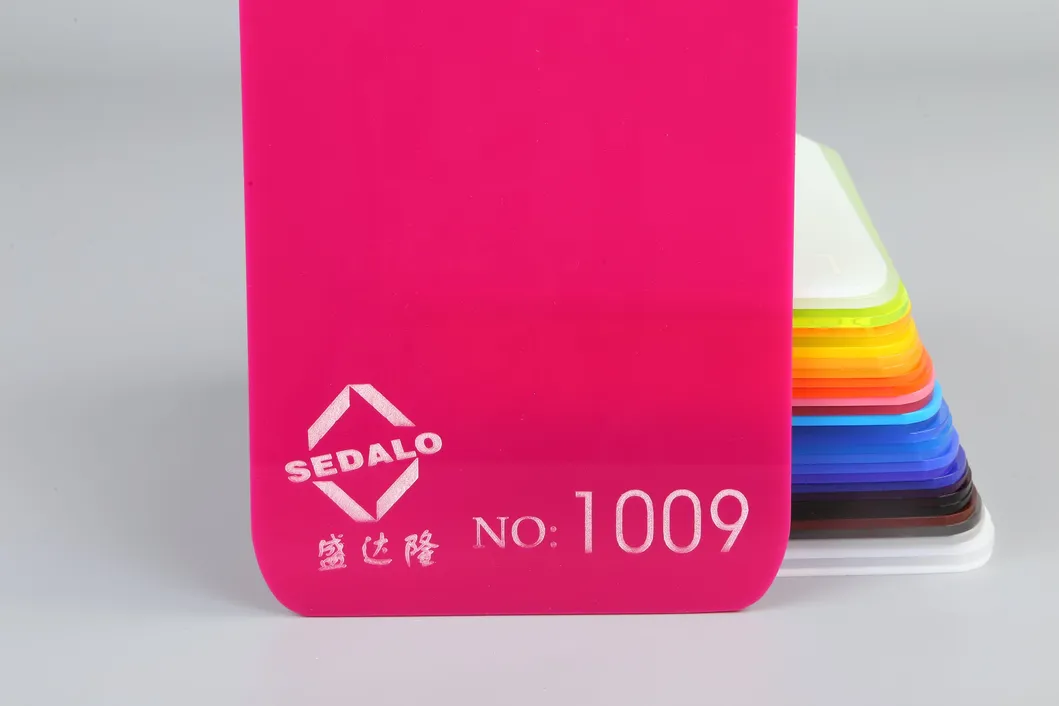 Sedalo Red Cast Acrylic Sheet Size 1250*2450mm in Thickness 2.5mm
