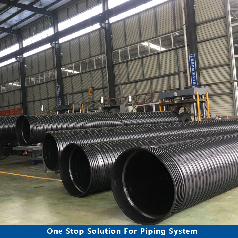 Sewage Discharge Reinforced PE Steel Strip Corrugated Tube Piping Dwv Fitting Sn10