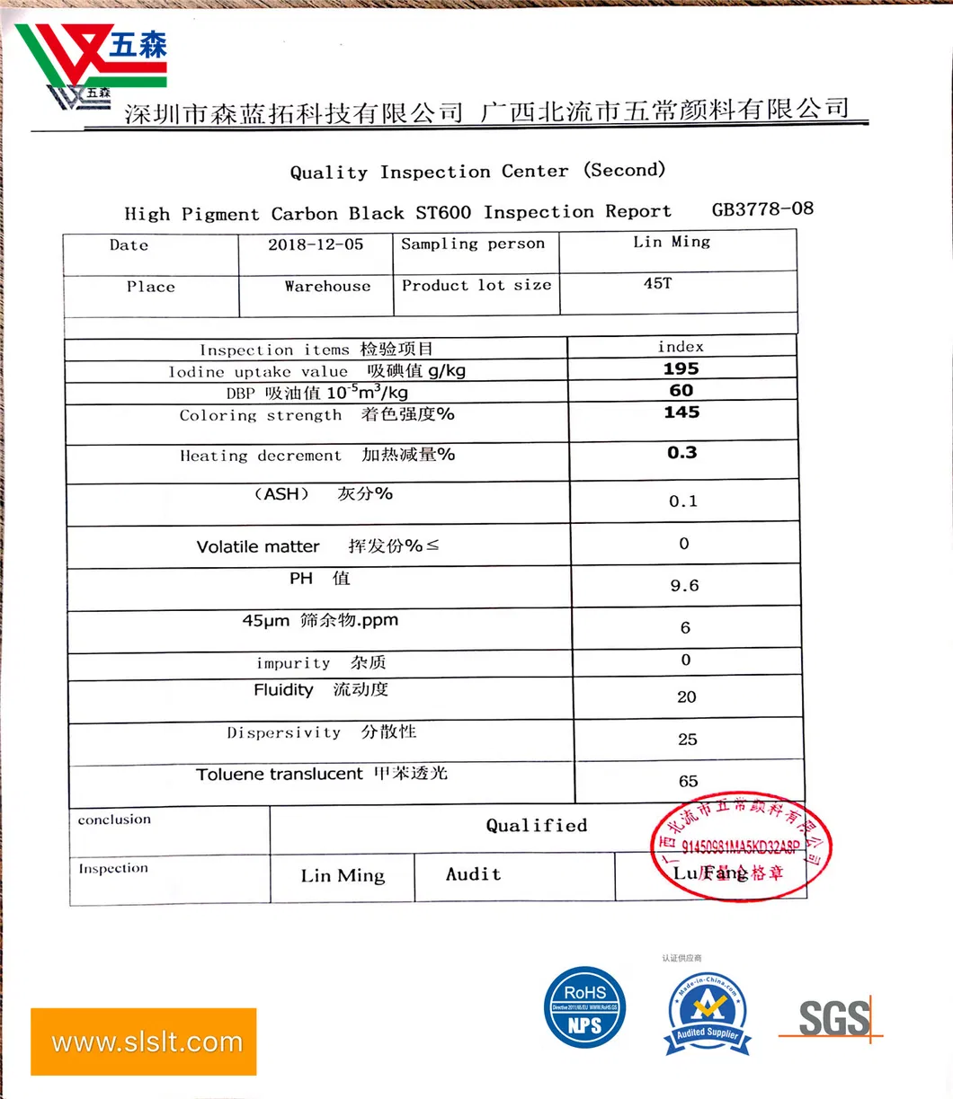 Special St100 St200 St600 for High-Color Carbon Black, Water-Based Ink for Special Purpose, Oil Absorption Value 45%