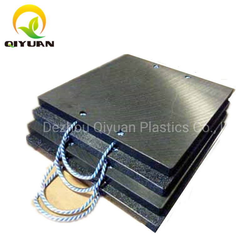 UHMWPE HDPE Recycled Black Ultrahigh Molecular Weight Polyethylene Crane Outrigger Pads