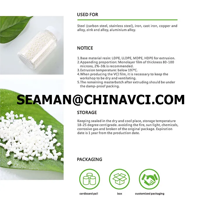 Vci Master Batch/ Anti-Rust Master Batch as Raw Material of Vci Film, Vci Resin Vci Masterbatch