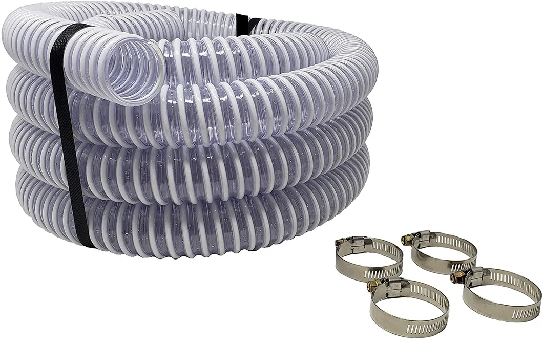 Water Pump Helix Reinforced Clear Vacuum Corrugated Suction Hose