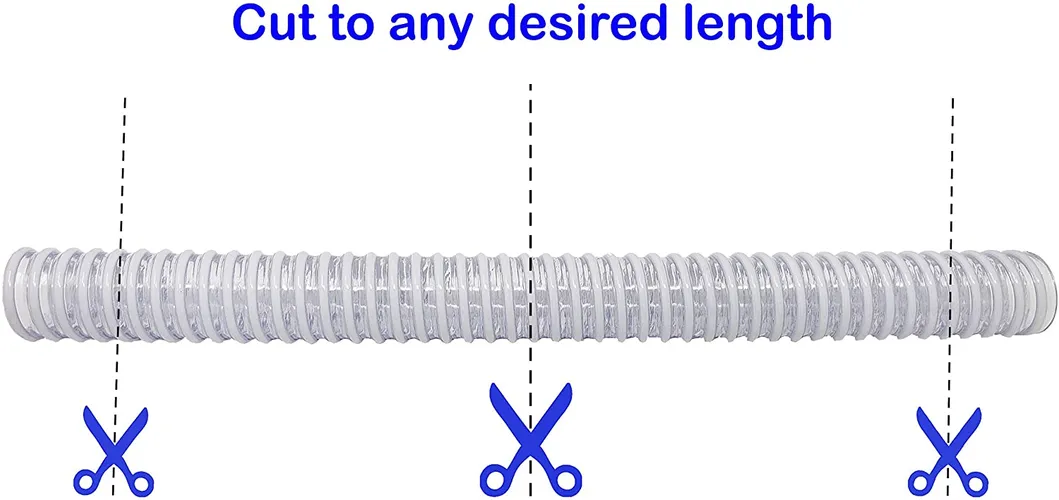 Water Pump Helix Reinforced Clear Vacuum Corrugated Suction Hose