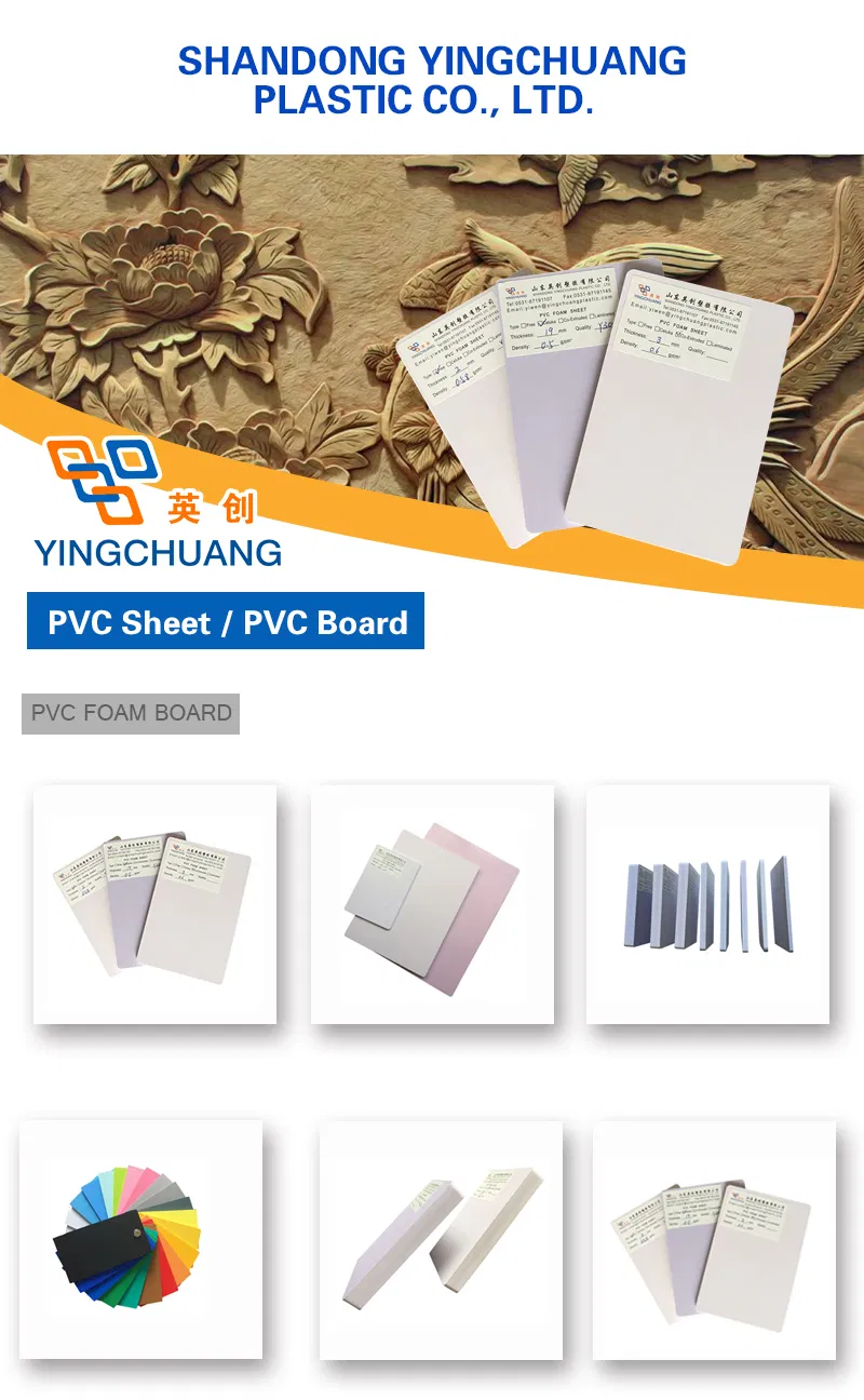 Waterproof 1220*2440mm PVC Foam Board for Building Material