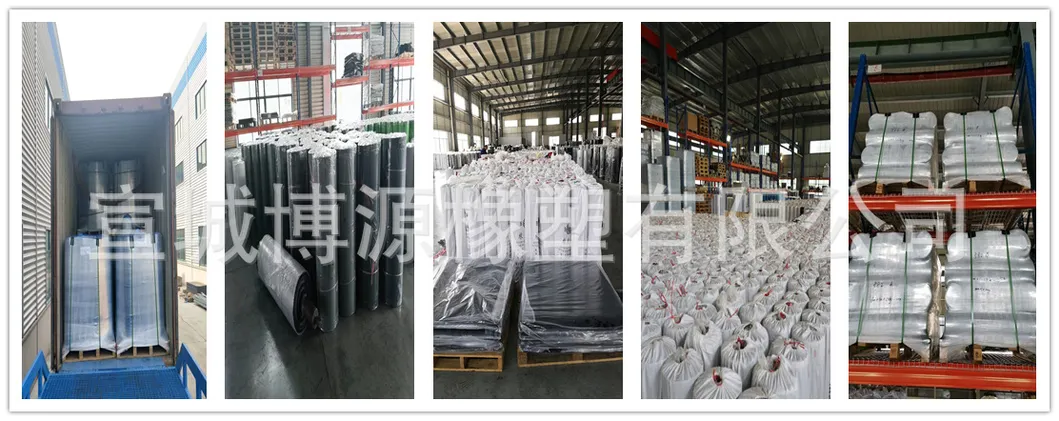 Waterproof Rubber Membrane Anti Slip Wide/Broad Ribbed Rubber Flooring Mat Sheet